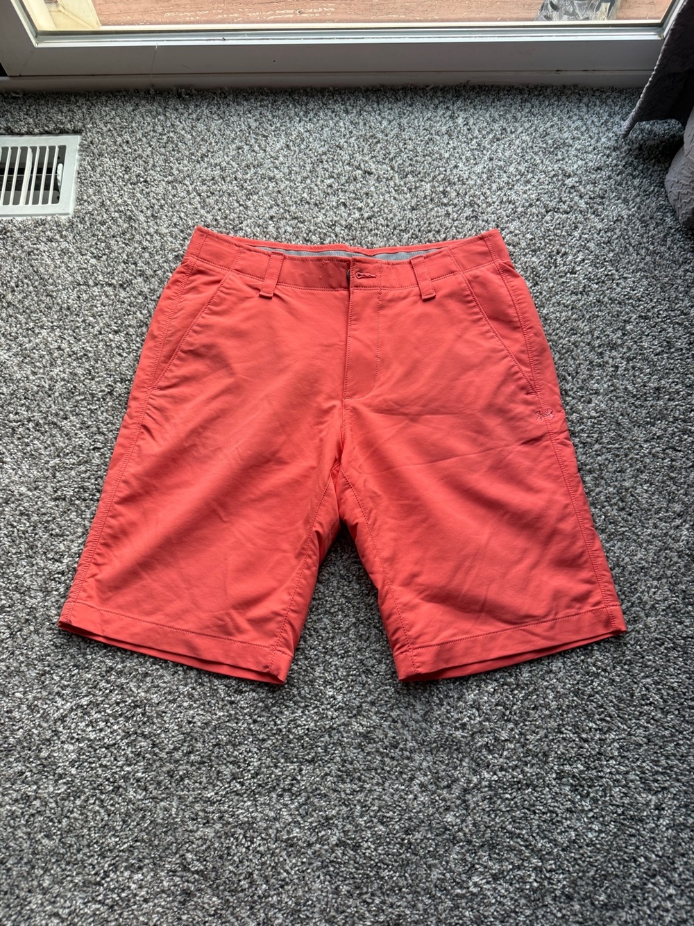 Under Armour Men's Coral Flat-Front Performance Shorts